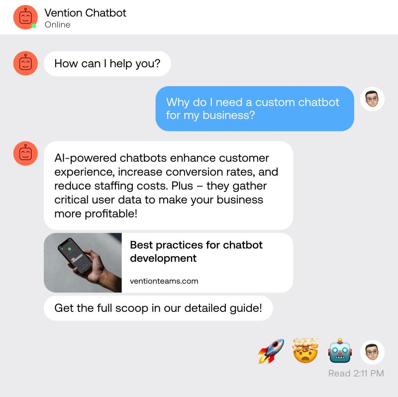 Vention Chatbot