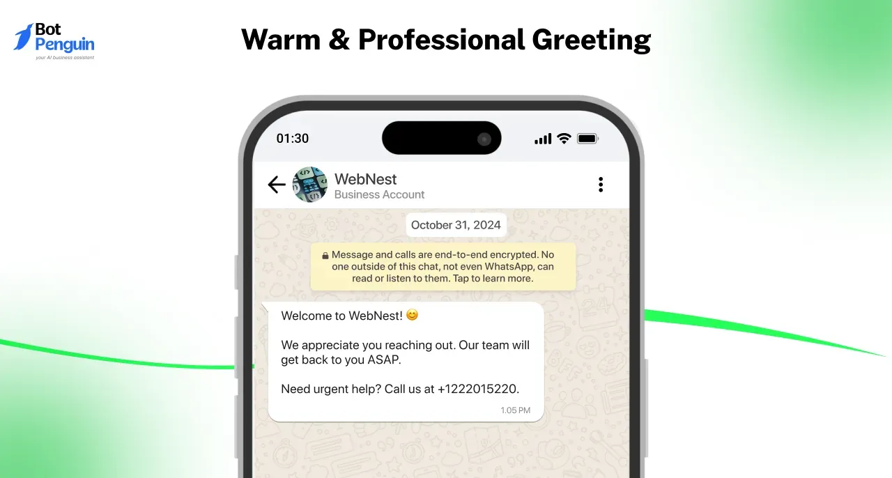 Warm & Professional Greeting