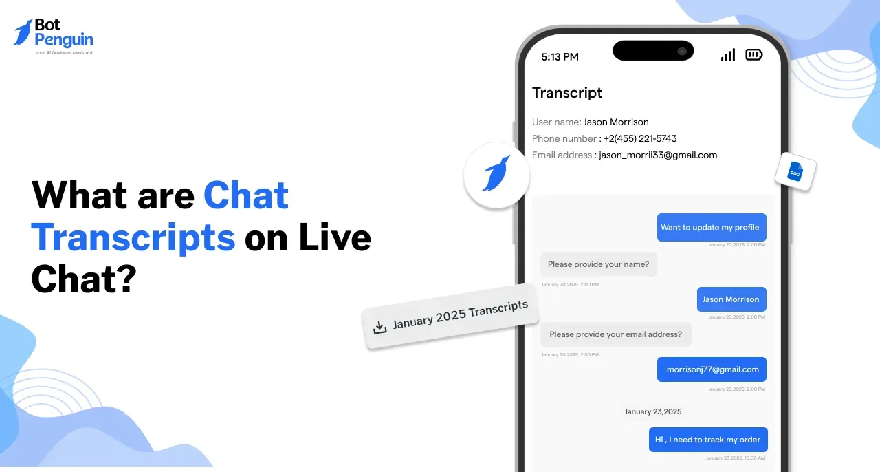 What are Chat Transcripts on Live Chat?