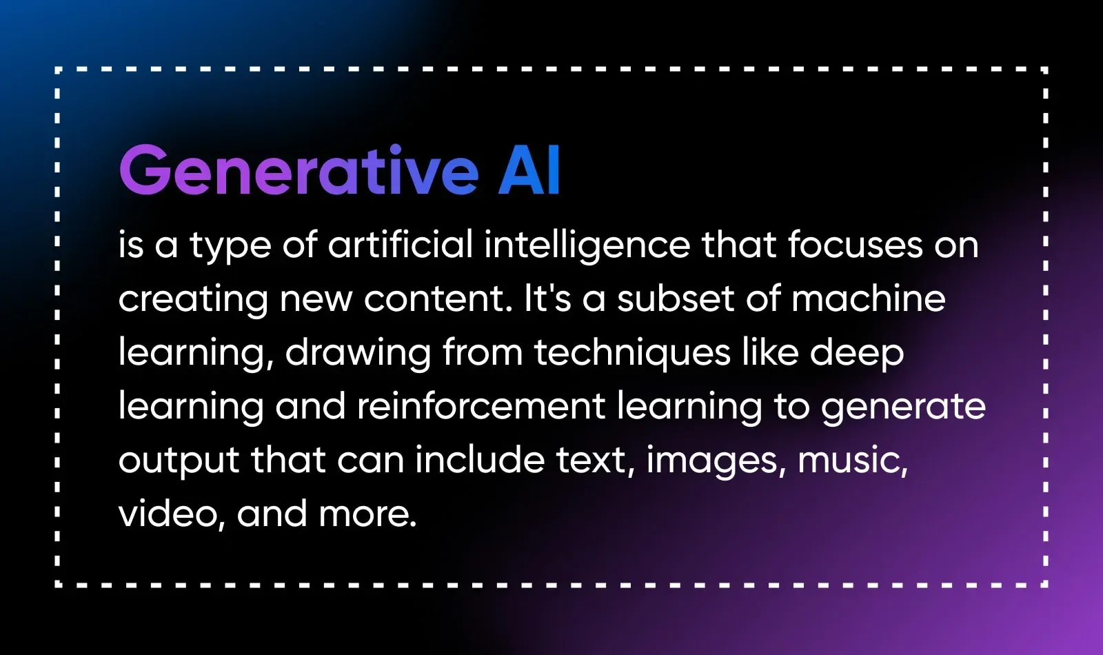 what is generative ai?