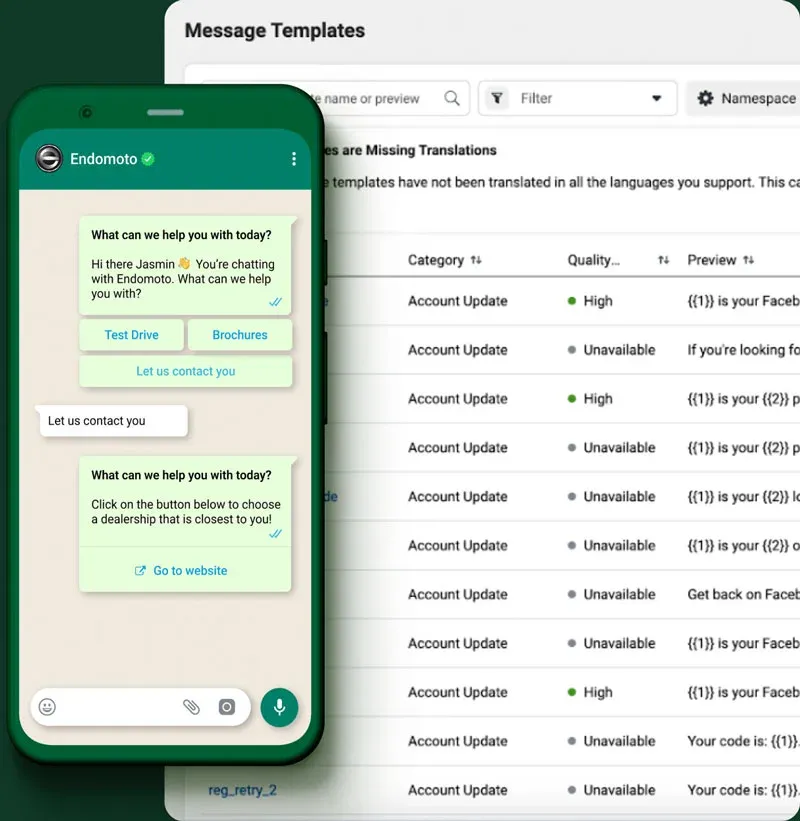 Whatsapp Chat Templates