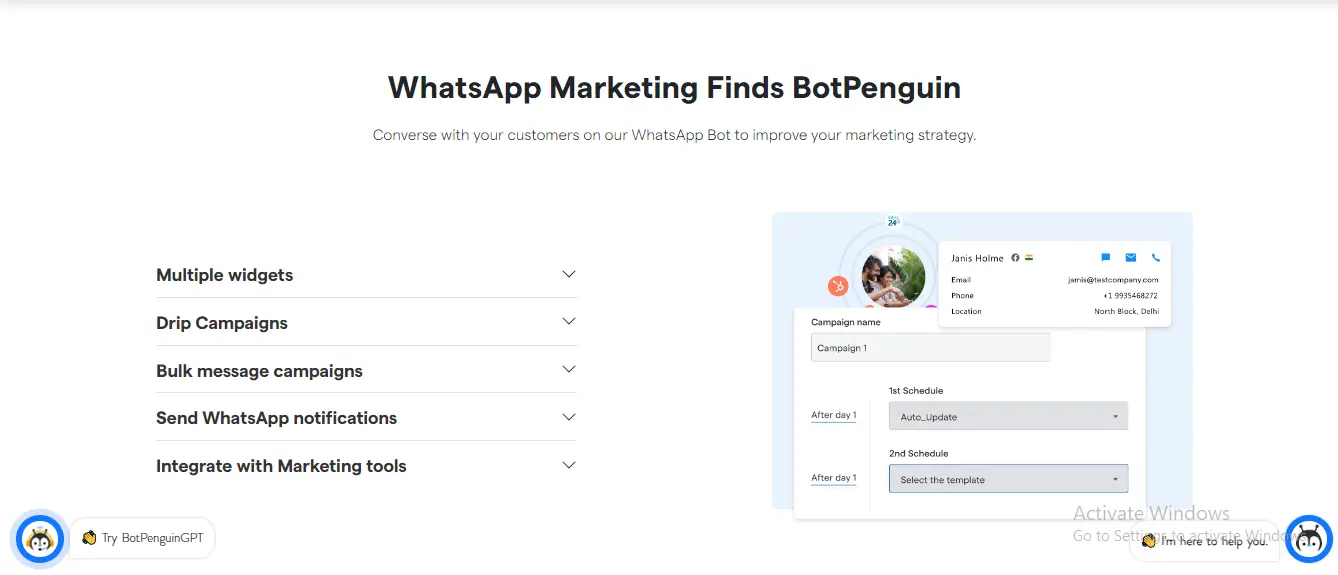 Whatsapp Chatbot for Marketing