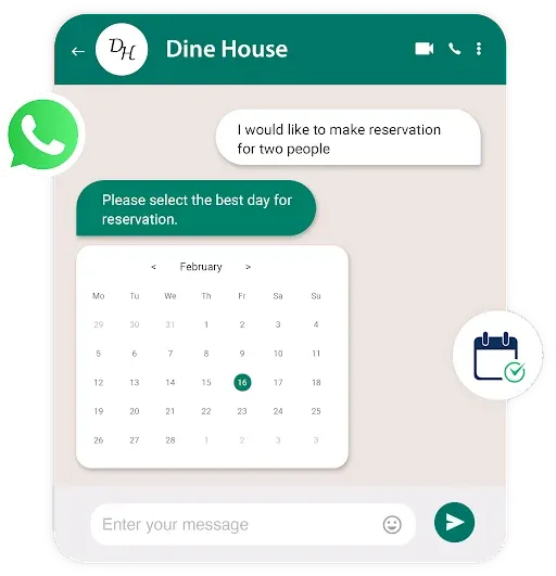 whatsapp chatbot for appointment booking