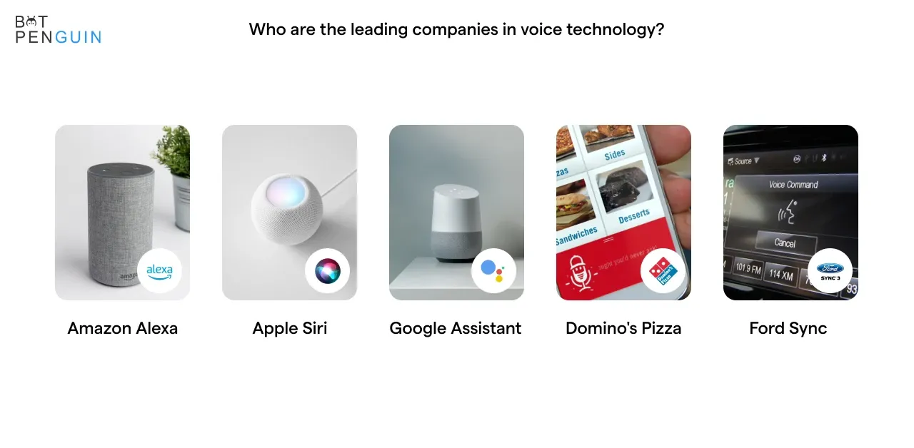 Who are the leading companies in voice technology