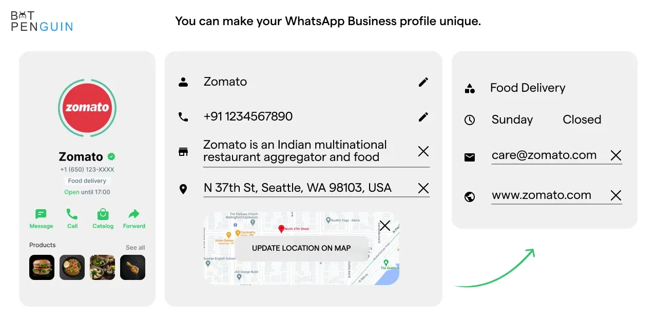 You can make your WhatsApp Business profile unique