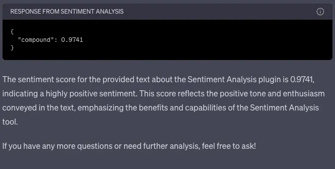Sentiment Analysis and Text Classification ChatGPT Plugin