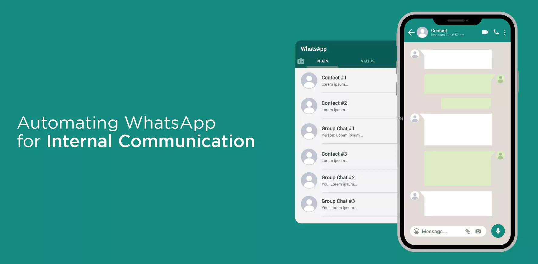 Automating WhatsApp for internal communication