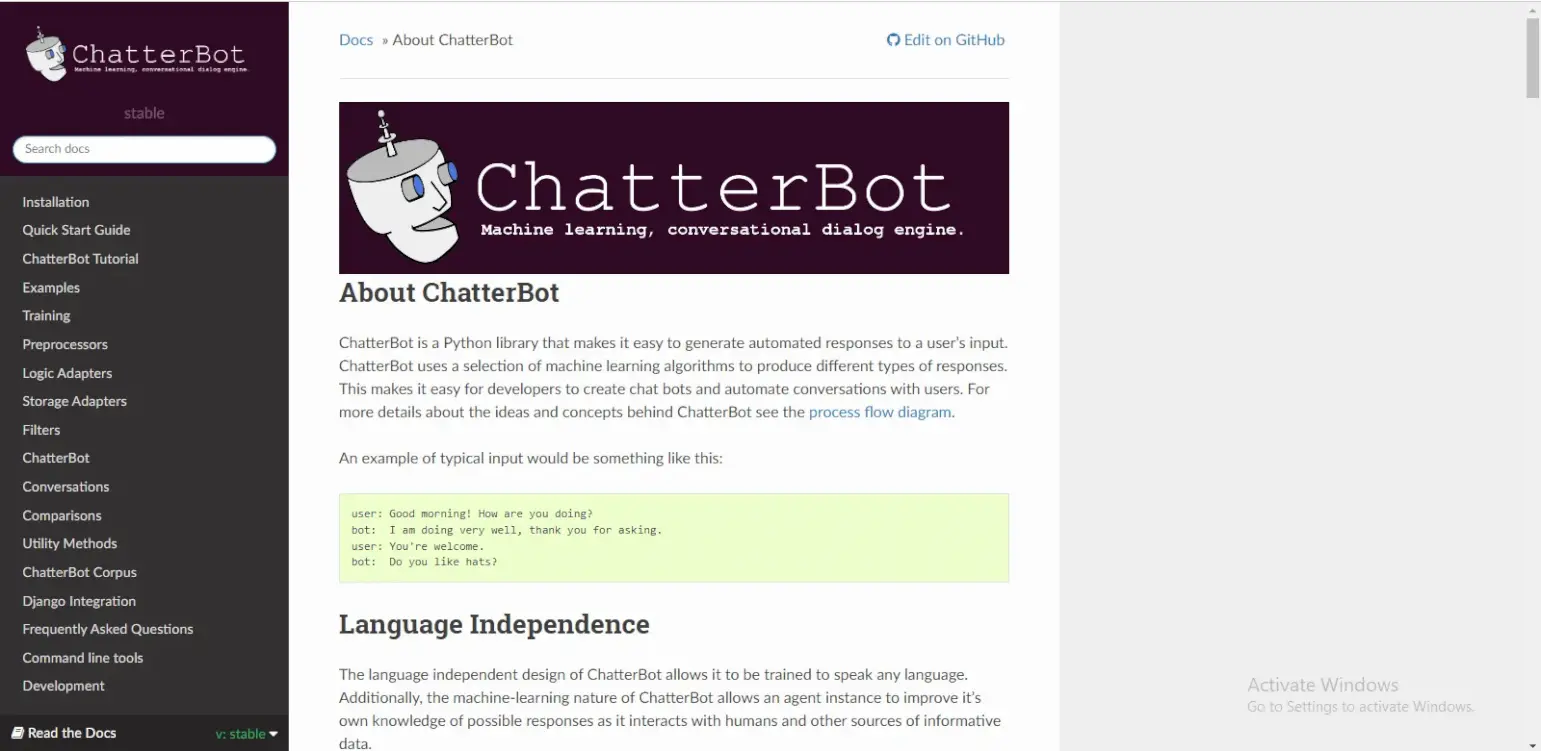 ChatterBot