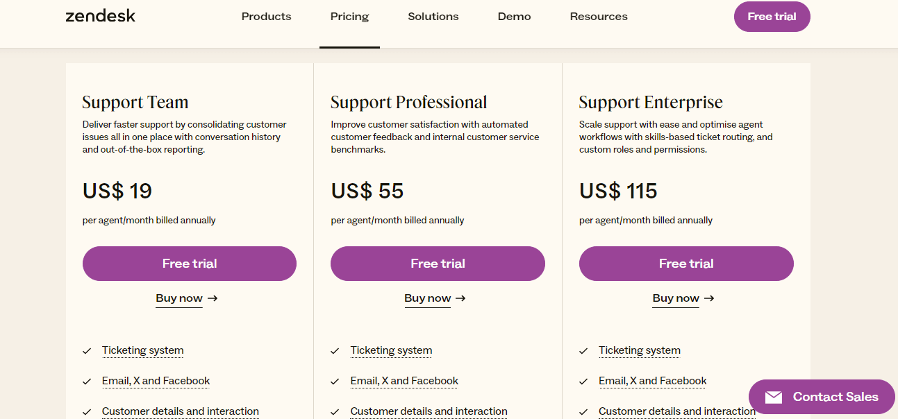 Zendesk Review: Support Pricing