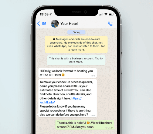 What is a Welcome Message for Hotel Guest?