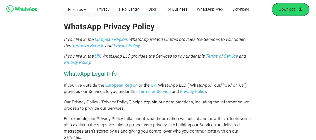 Compliance with WhatsApp Policies