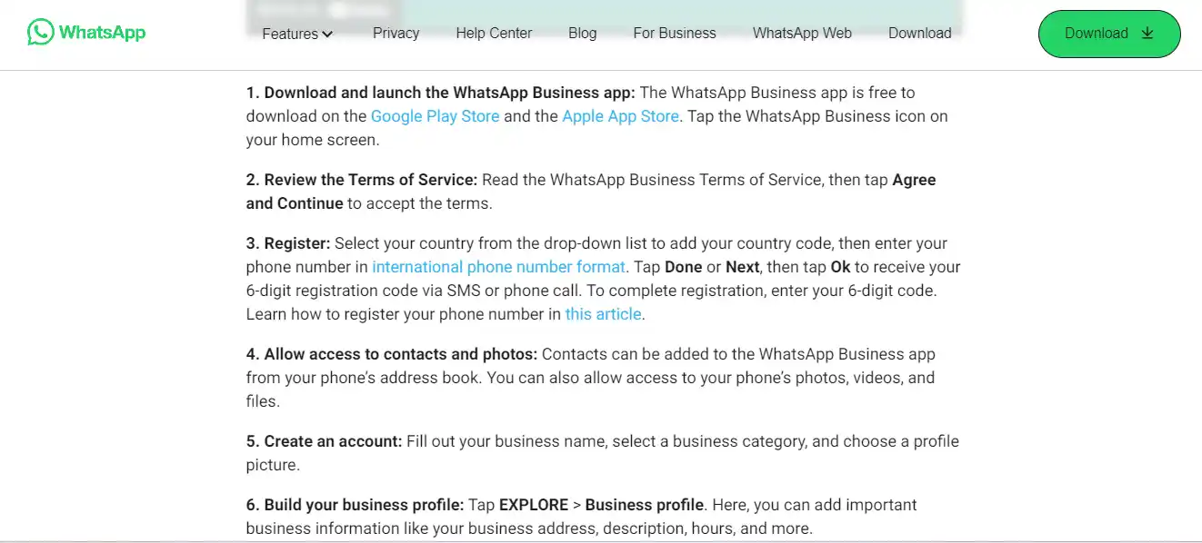 Set up a professional WhatsApp Business Account