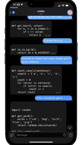 CodeX Bot