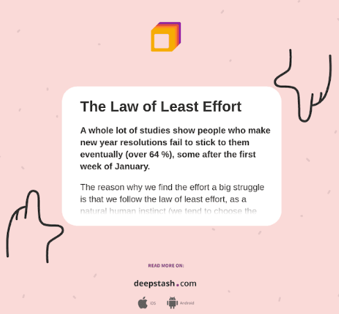 The Principle of Least Effort