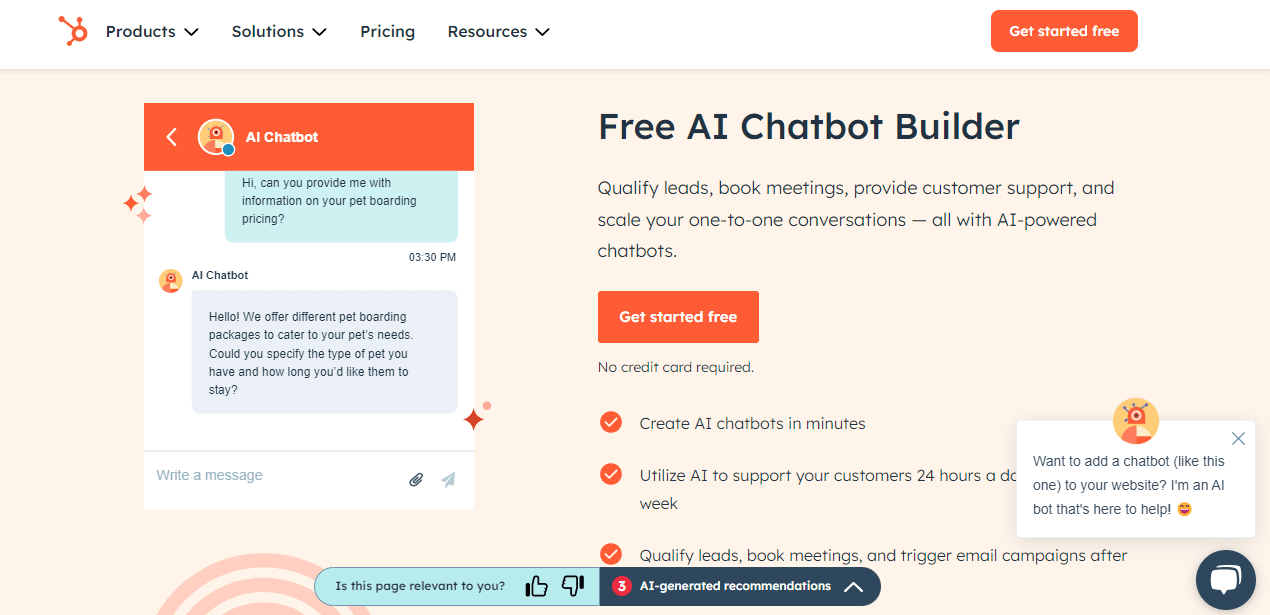 HubSpot Education Chatbot