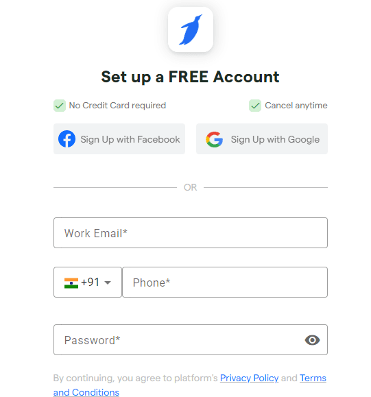 Create an Account and Sign Up