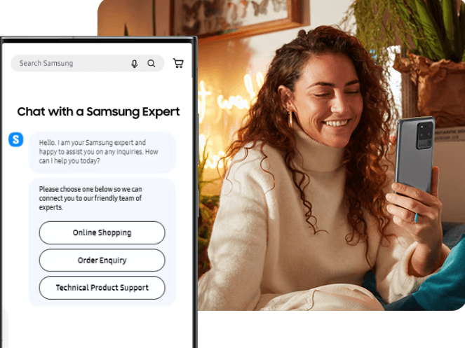 Samsung – AI-Powered Support & Shopping Assistance