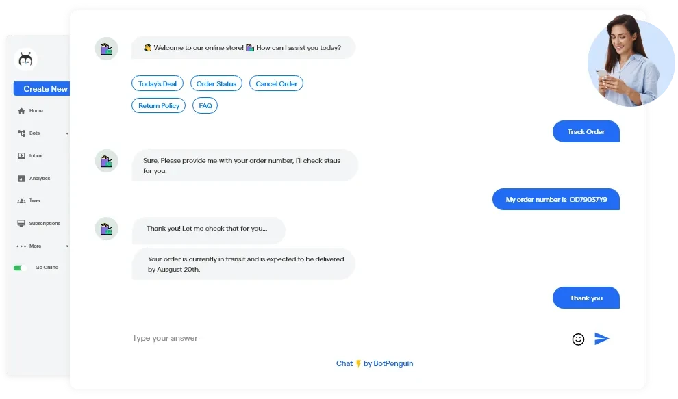 Chatbot for Order Tracking