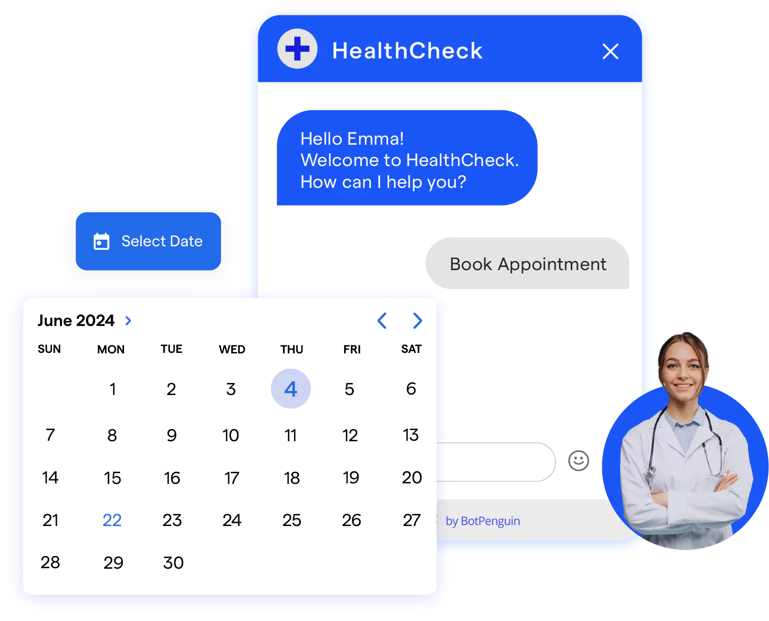 Healthcare chatbot for appointment booking