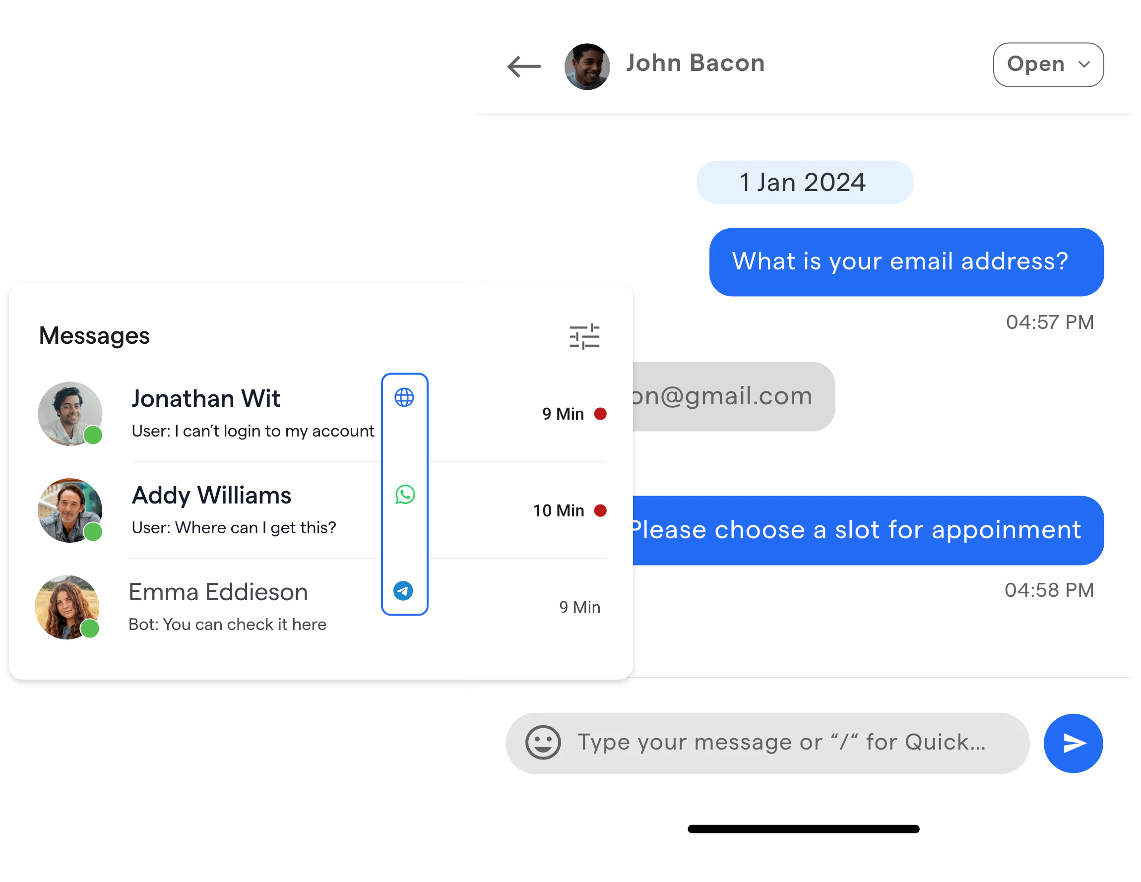Benefits of Chatbots for customer inquiries