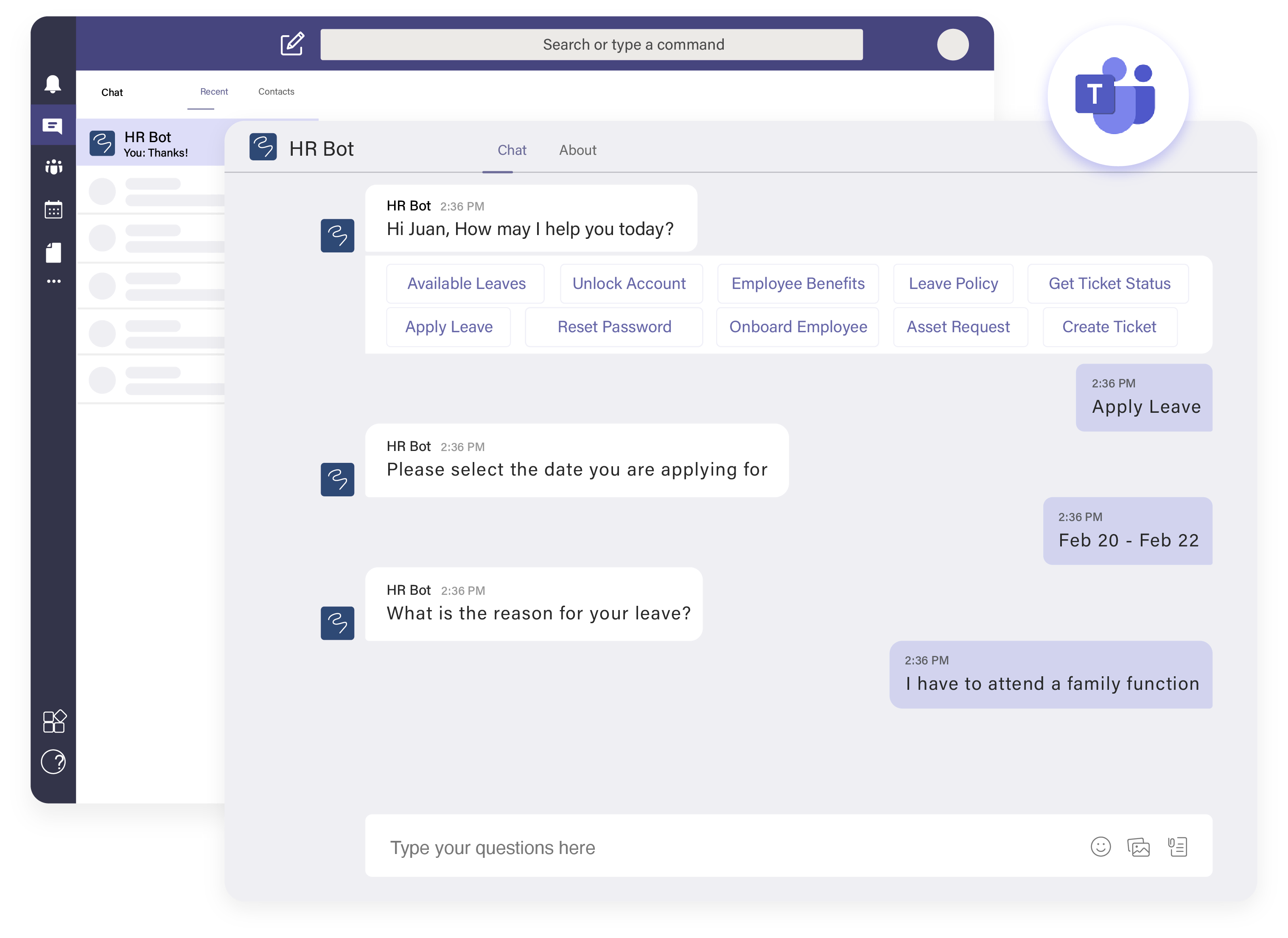 ms teams chatbot