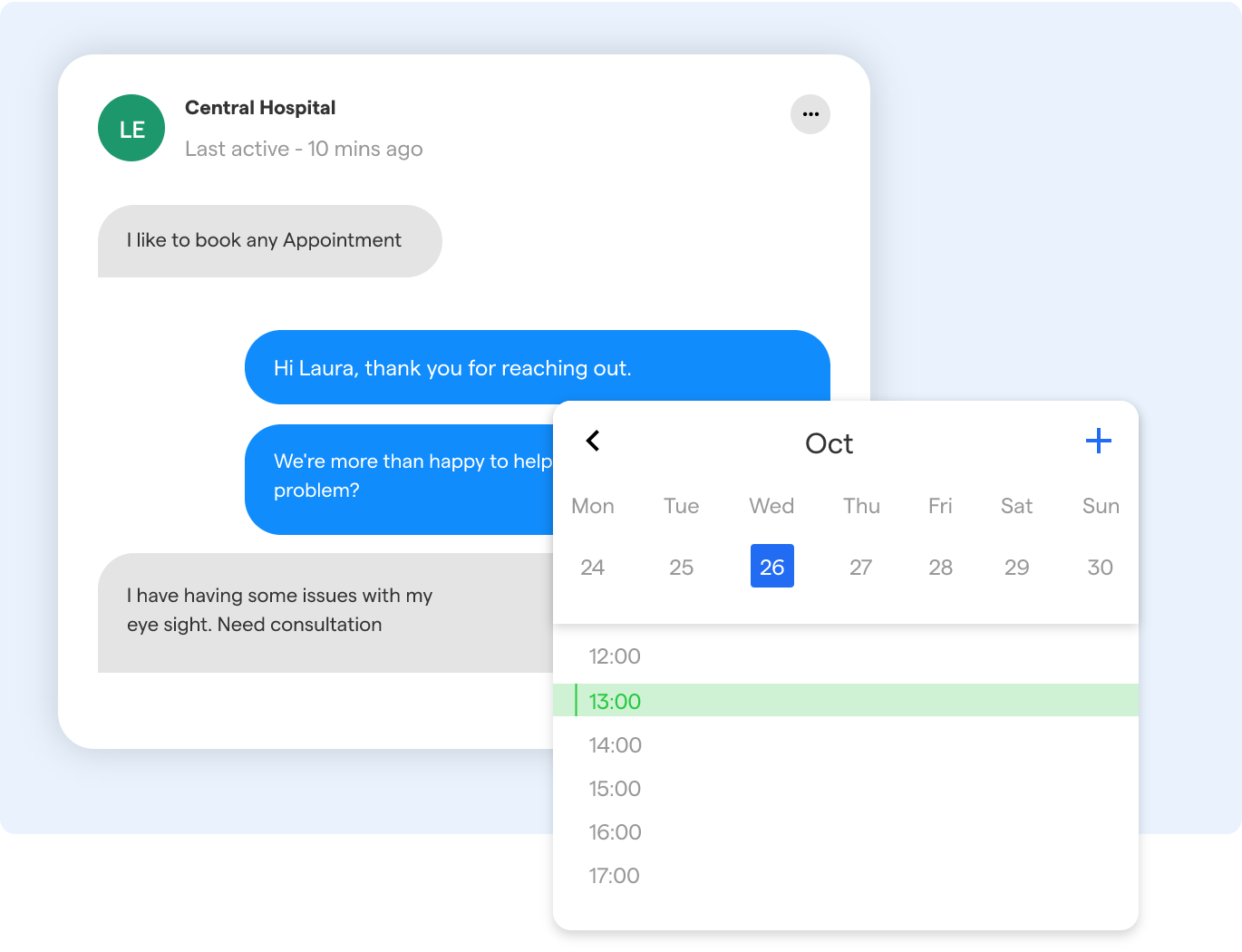 Appointment Scheduling using WhatsApp Healthcare Chatbot