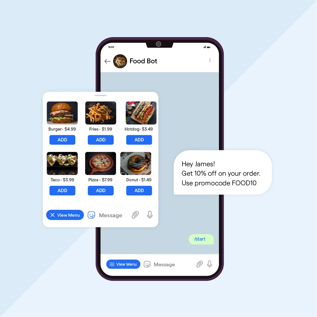 Squarespace Chatbot for restaurants and cafes