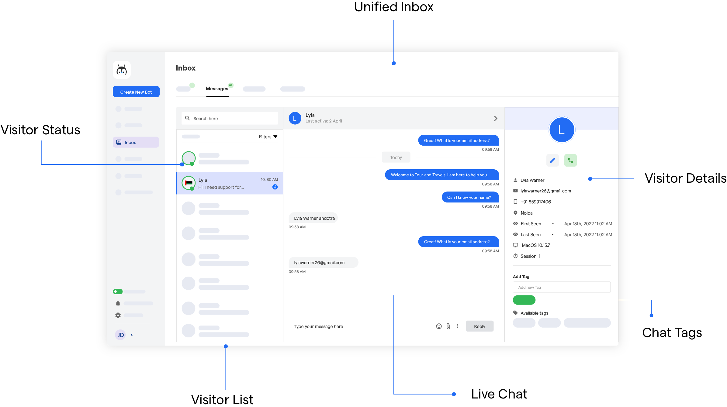 Key fetaures of a Live Chat Platform 