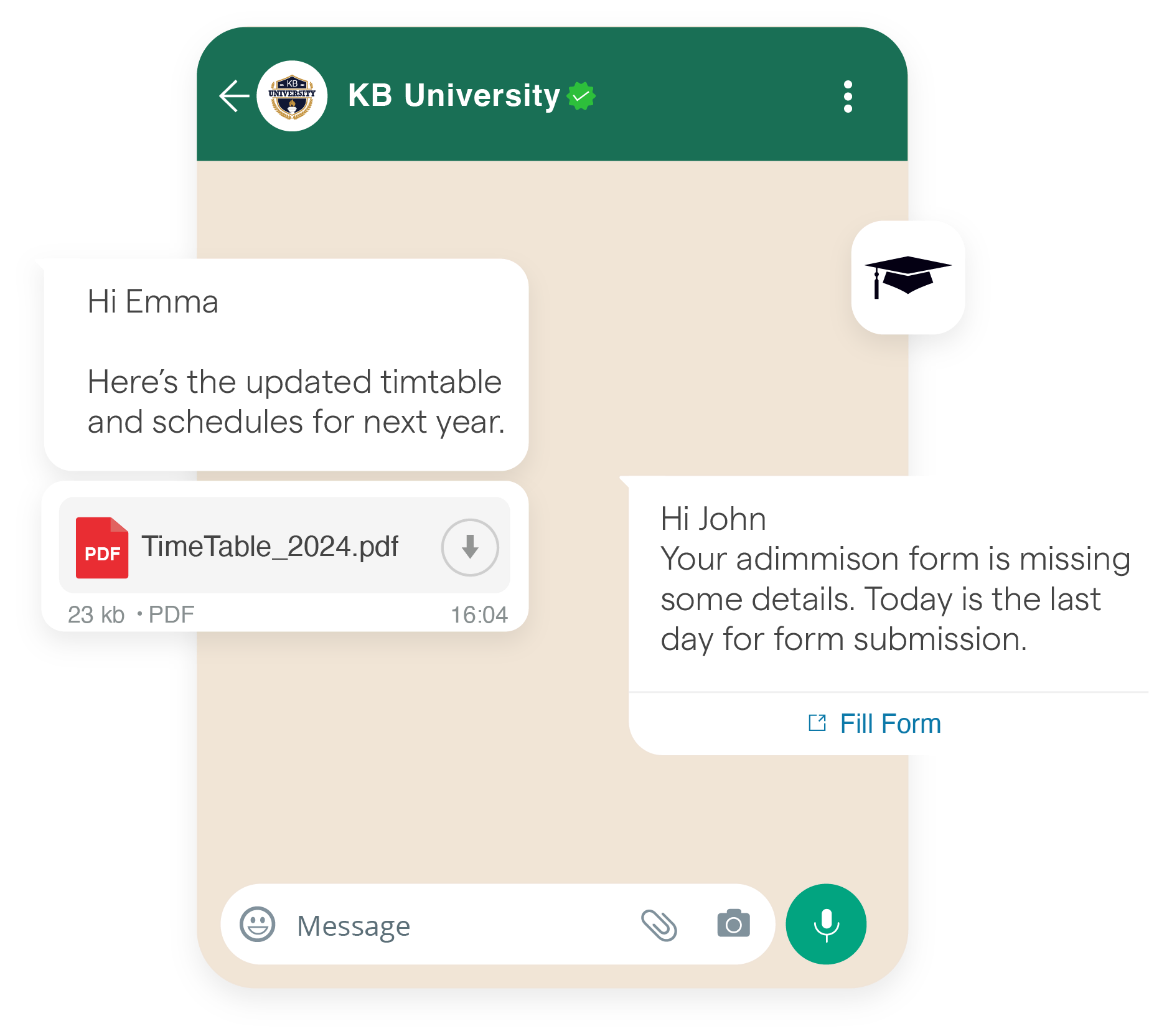 Whatsapp Bulk Messaging for Educational Content Distribution