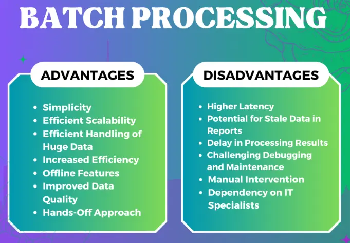 Advantages of Batch Processing