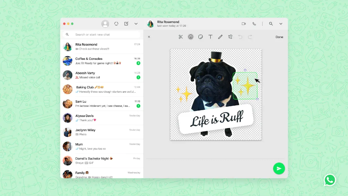 sending Stickers and GIFs on WhatsApp Web