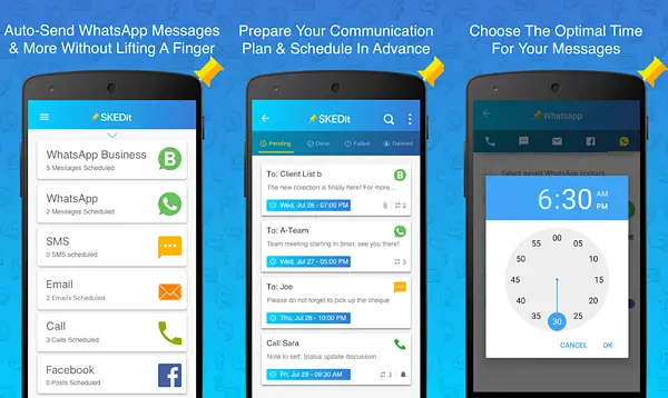 SKEDit - Schedule WhatsApp Messages