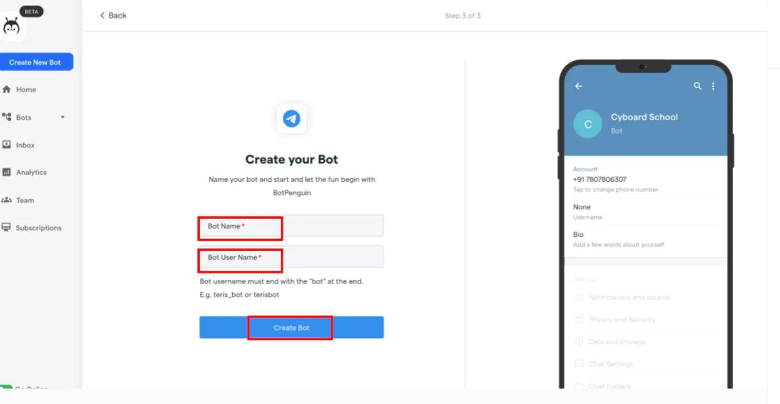Create your bot