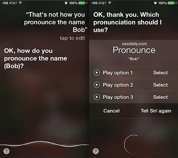 teach siri how to Pronounce Names Correctly 