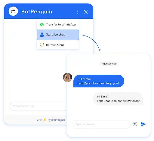 Using live chat and chatbot systems
