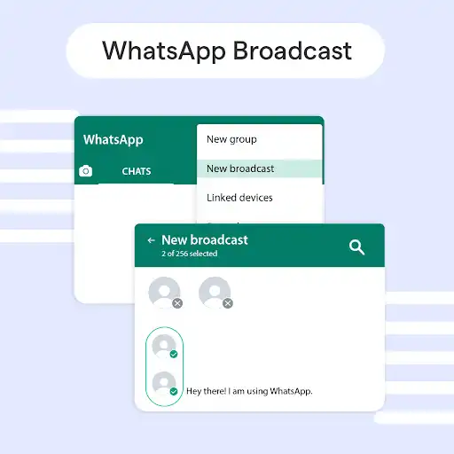 Utilize WhatsApp Broadcast Lists