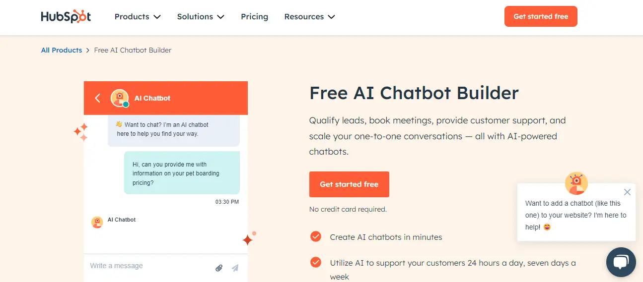 HubSpot Chatbot