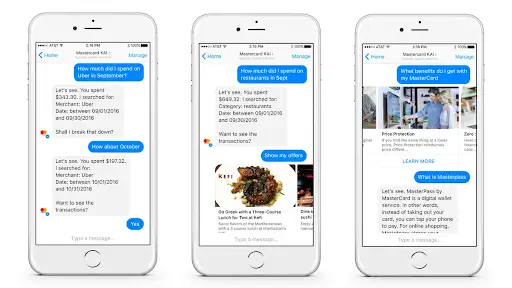 Chatbot for Mastercard Transactions