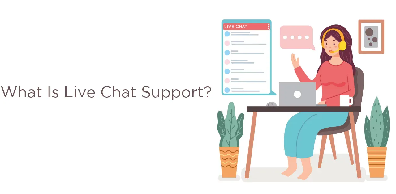 What is live chat support?