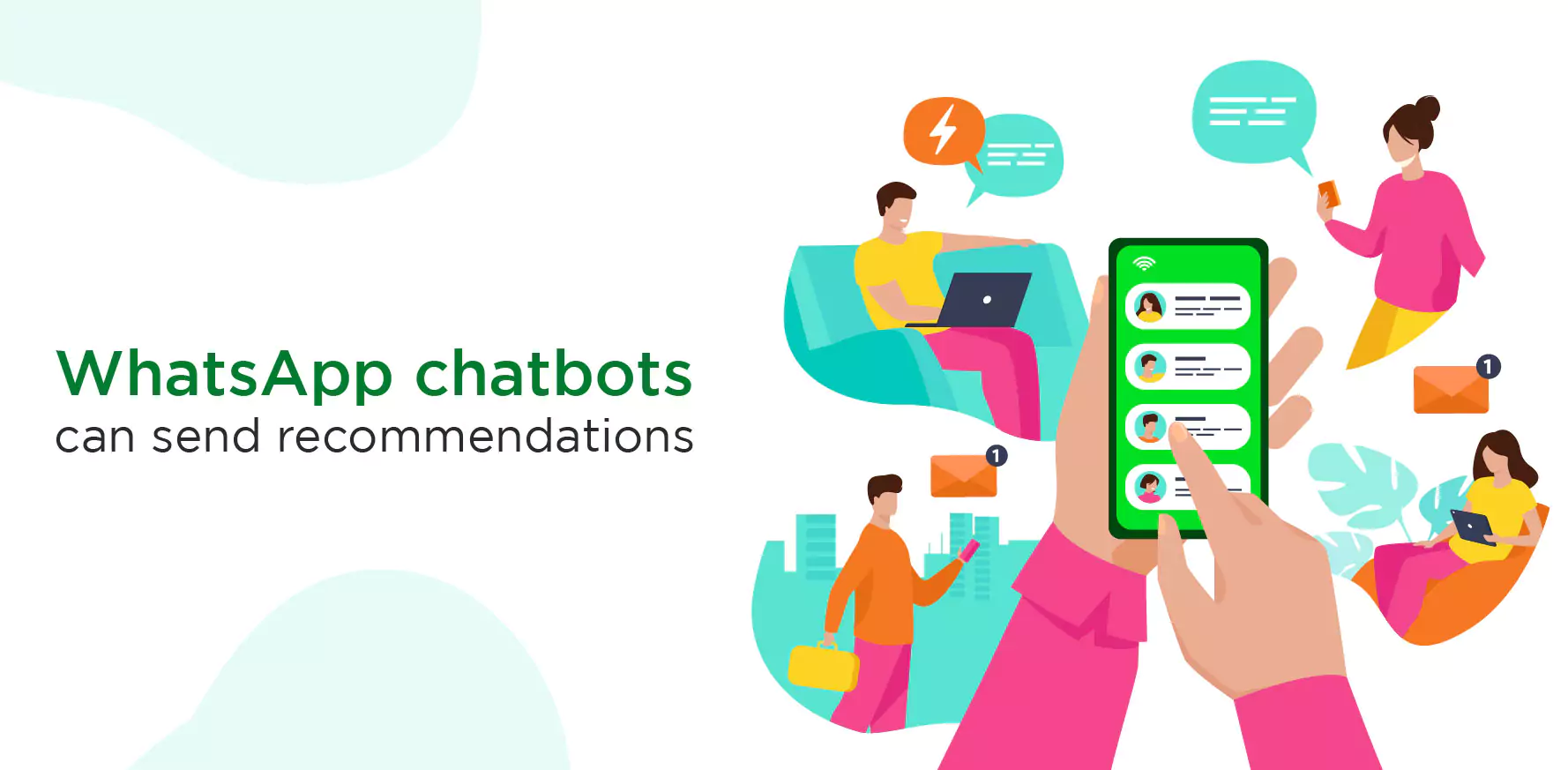 WhatsApp chatbots can send recommendations