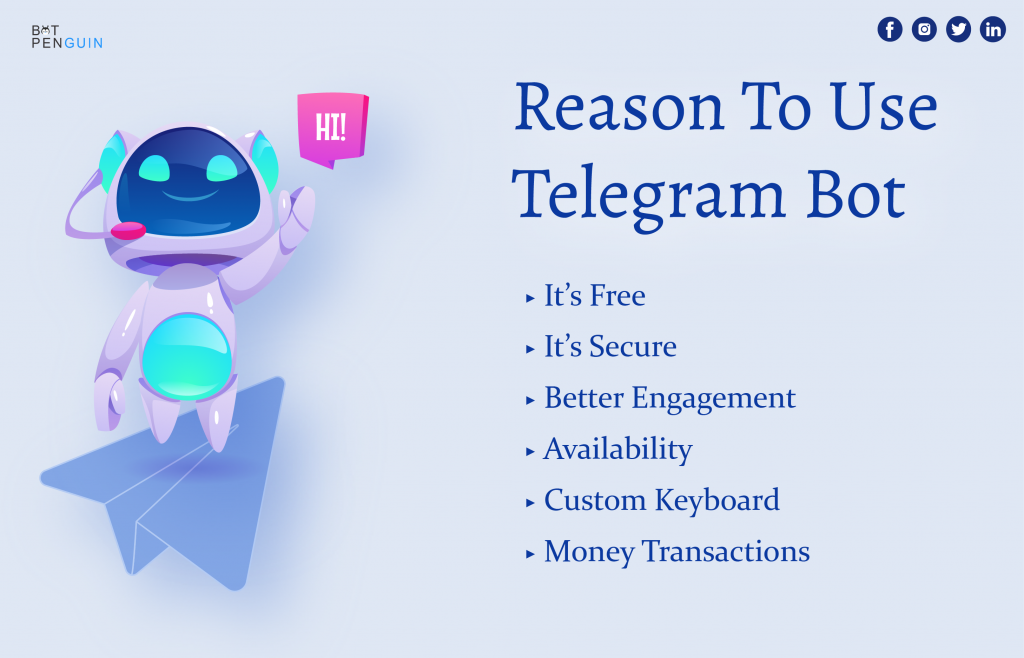 reason to use telegram bot